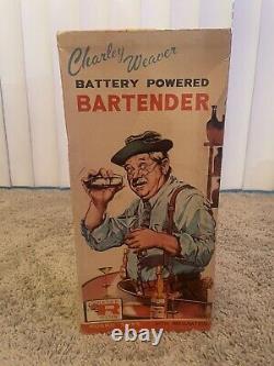 1962 Rosko Charley Weaver Battery Powered Bartender In Original Box