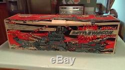1963 Deluxe Reading Toys USS Battlewagon 400 Ship Battery Operated Complete Box