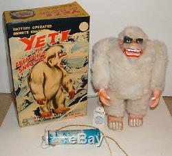 1963 Marx Yeti The Abominable Snow Man Battery Op Toy Complete In Box Stunning