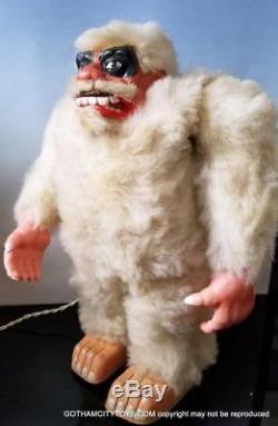 1964 RARE Marx YETI ABOMINABLE SNOWMAN in BOXWORKING Battery Operated Toy
