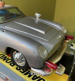 1965 Gilbert James Bond 007 Aston Martin DB5 Tin Battery Op & Original Box