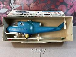 1966 Marx CHOP CHOP AIR FORCE HELICOPTER battery operated with box