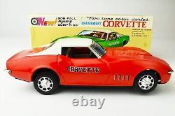 1968 Corvette Tin, Bump'n Go Model with Original Box Working
