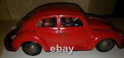 1968 Volkswagen Beetle Battery Operated Toy Car Bandai High Quality Tested Works