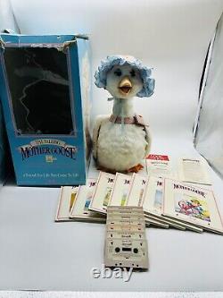 1986 Worlds of Wonder The Talking Mother Goose, Cassettes, & Books WORKS (video)