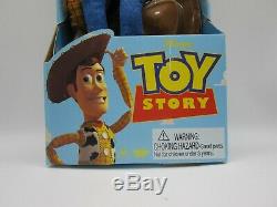 1995 Toy Story DISNEY Original Pull String TALKING WOODY Doll 16 Thinkway Toys