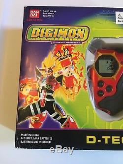 2002 BANDAI Digimon Digivice D-Scanner/D-Tector Black/Red English. Brand New