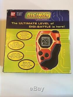 2002 BANDAI Digimon Digivice D-Scanner/D-Tector Black/Red English. Brand New