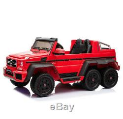 2019 Mercedes Benz RED G63 6x6 Ride On Electric Car for Kids with Remote Control