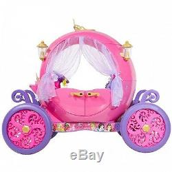 24V Disney Princess Carriage Ride On Toy Girls Kids Electric Car Battery Powered