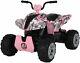 24v Kids Atv Ride On Quad 4 Wheeler Battery Powered Electric Atv Camo Pink