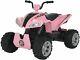 24v Kids Atv Ride On Quad 4 Wheeler Battery Powered Electric Atv Pink