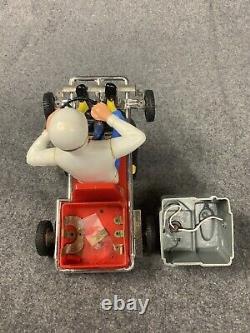 2 Rare 1960's German & Japanese Toy Go Kart, Vintage Battery & Wind-up