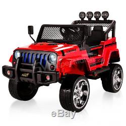 3 Speed Kids Ride on Cars Electric Battery Power Wheels Remote Control 12V Red