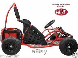 48v 1000w High Performance MotoTec Electric Off Road Ride On Red Go Kart