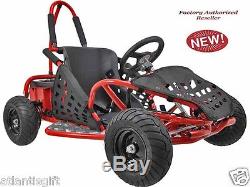 48v 1000w High Performance MotoTec Electric Off Road Ride On Red Go Kart