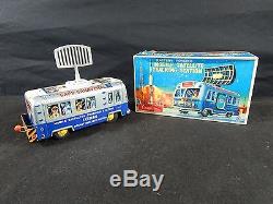 50'S TIN CRAGSTAN MOBILE SATELLITE With BOX JAPAN BATTERY OPERATED WORKING