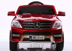 6V Car For Kids Licensed Ride On Mercedes ML350 Toy Remote Control MP3 Cherry