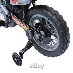 6V Electric Kid Ride on Car Dirt Bike Battery Motorcycle Toy with Training Wheels
