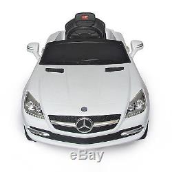 6V Electric Kids Power Ride Benz SLK Class On Toy Childrens Car with Remote White