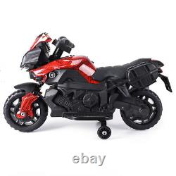 6V Kids Ride Motorcycle Car 4 Wheel Battery Powered Bicycle Electric Toy Red