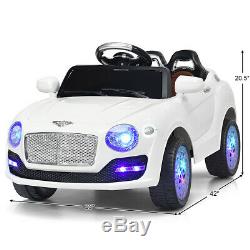 6V Kids Ride On Car Electric Battery Power RC Remote Control & Doors MP3 White