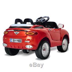 6V Kids Ride On Car Electric Battery Power RC Remote Control & Doors with MP3 Red