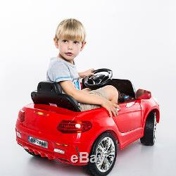 6V Kids Ride On Car RC Remote Control Battery Powered with LED Lights MP3 Red New