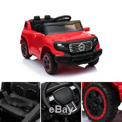 6V Kids Ride On Car withParent Control 3 Speeds LED Headlights MP3 Player Red