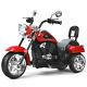 6v Kids Ride On Chopper Motorcycle 3 Wheel Trike With Headlight And Horn Red
