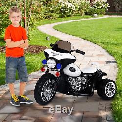 6V Kids Ride On Police Motorcycle Electric Battery Powered Trike Car Toy Gift