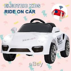 6V Kids Ride on Cars Battery Power Motorized Vehicles for Kids RC Horn MP3 White