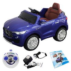 6V Licensed Maserati Kids Ride On Car RC Remote Control Opening Doors MP3 Swing