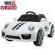 6v Ride On Car Kids Electric Battery Power 2 Motor Withremote Control Mp3 White