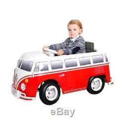 6V VW Volkswagen Bus Battery Powered Ride On Kids Car Toy Wheels Power Electric