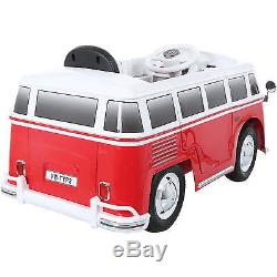 6V VW Volkswagen Bus Battery Powered Ride On Kids Car Toy Wheels Power Electric