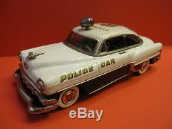 ALL ORIGINAL CHEVROLET POLICE CAR BATTERY OPERATED MARUSAN JAPAN MINT