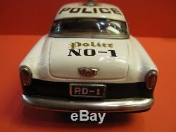 All Original Chevrolet Police Car Battery Operated Marusan Japan Mint
