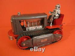 All Original Nomura Robot Tractor Space Toy Battery Operated Working Japan 1957