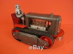 All Original Nomura Robot Tractor Space Toy Battery Operated Working Japan 1957