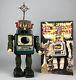 Alps -battery Operated Television Spaceman- 1950's Japanese Tin Plate Robot Toy