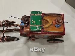 ALPS Winner of the west Stage Coach Battery operated tin toy ORIGINAL BOX 1950s
