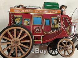 ALPS Winner of the west Stage Coach Battery operated tin toy ORIGINAL BOX 1950s