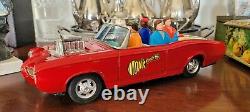 ASC AOSHIN Battery Operated Vintage Tin Plate Car 1967 Monkee-Mobile Ex Cond