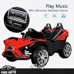 ATV Quad 12V Kids Electric Ride-on Car Remote Control 4 Speed MP3 Music Red