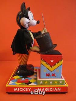 All Original Linemar Mickey The Magician Battery Operated Japan 1960