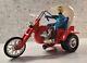 Alps Japan Spin A Trike Battery Operated Trike Toy With Rider Figure 3 Wheeler