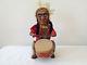 Alps Made In Japan Drumming Indian Battery Operated Tin Toy 50s Vintage