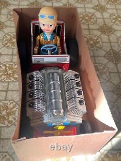 Antique V8 Roadster battery car Mego Corp 1950's in box Looks New