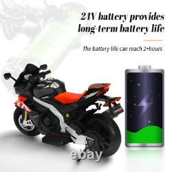 Aprilia 24V Kids Ride on Motorcycle Kids Electric MotorBike with Battery Power LED